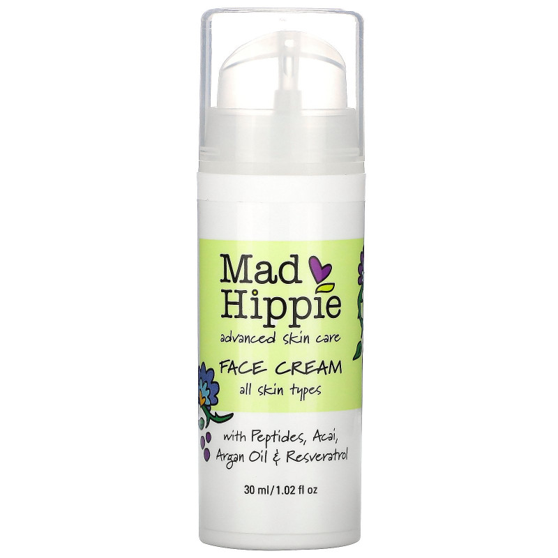 Mad Hippie Skin Care Products, Крем для лица, 15 активных веществ, 1,0 ж. унц.(30 мл)