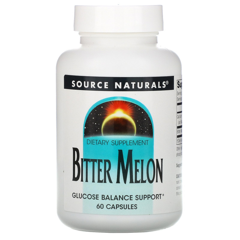 Source Naturals, Китайская горькая тыква (Bitter Melon), 60 капсул