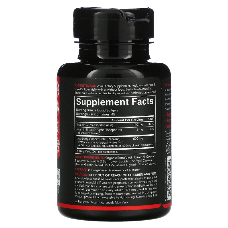 Sports Research, Клюквенный Концентрат, 250 мг, 90 Желатиновых капсул