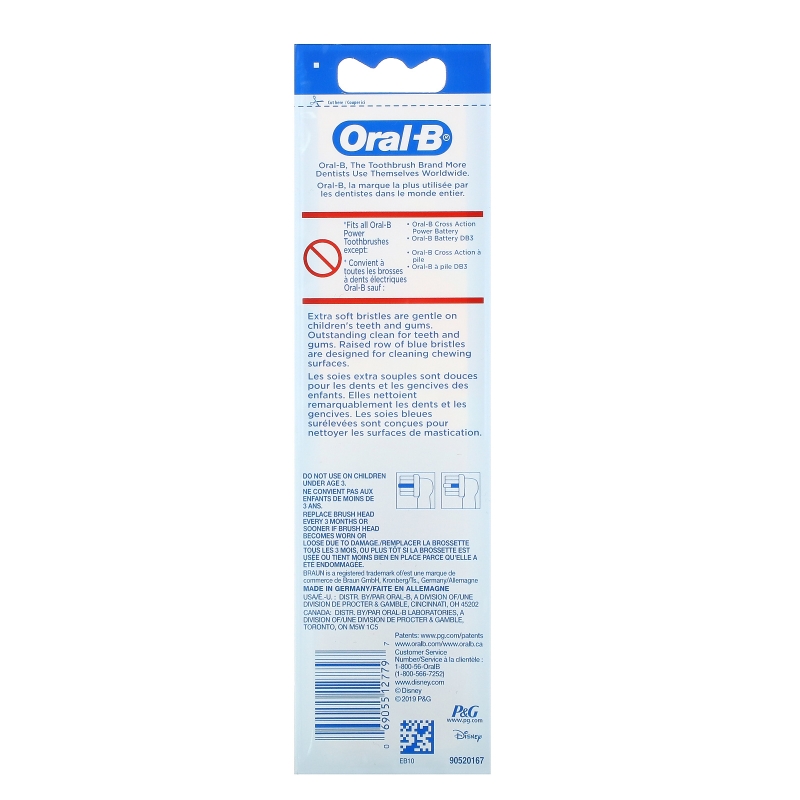 Oral-B, Kids, Disney Princess, Replacement Brush Heads, Extra Soft, 3+ Years, 2 Brush Heads