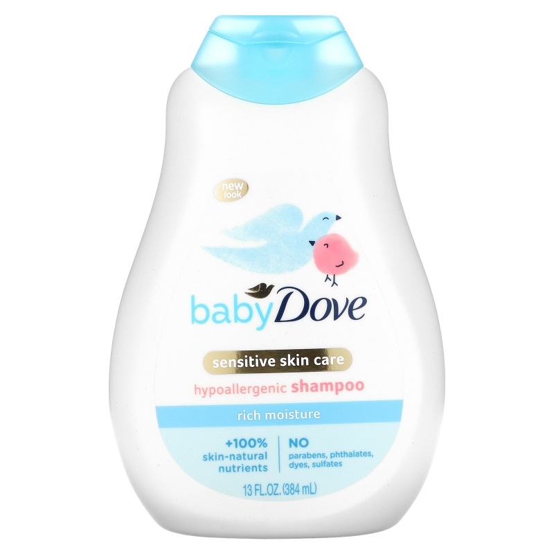 Dove, Baby, насыщенный увлажняющий шампунь, 384 мл