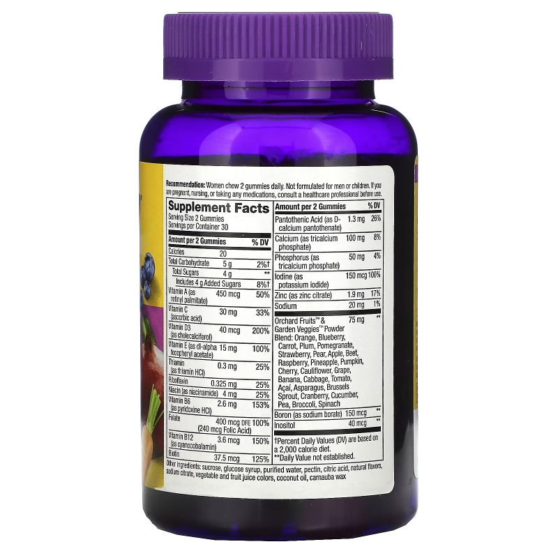 Nature's Way, Alive! Women's Gummy Complete Multivitamin, Mixed Berry Flavor, 60 Gummies