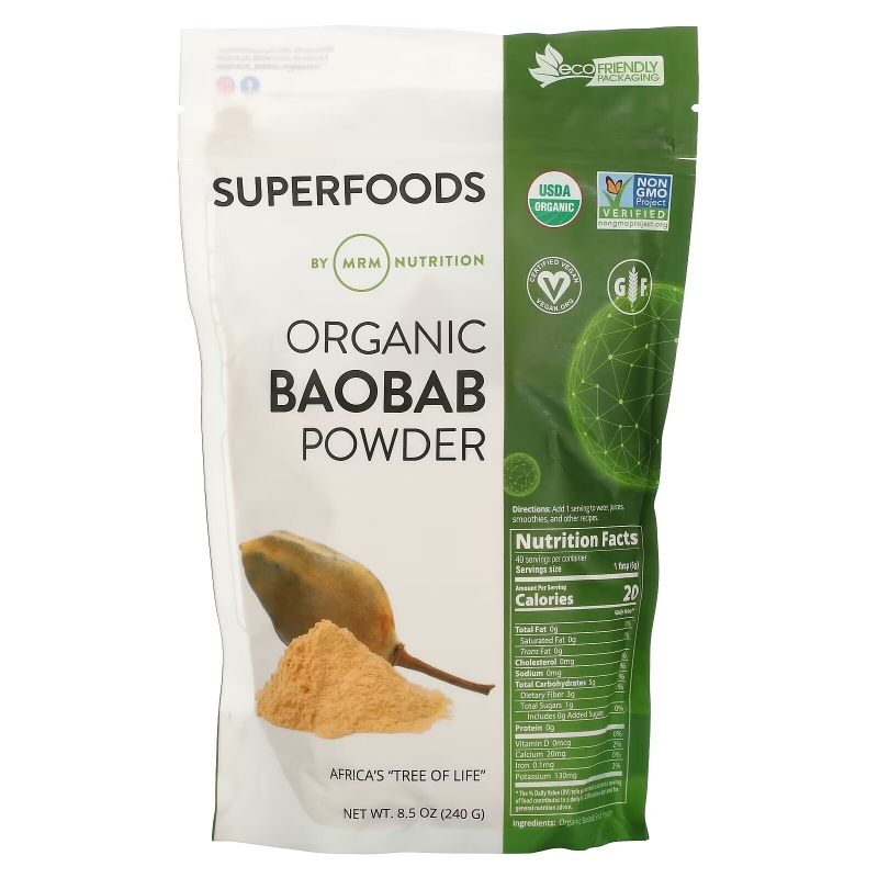 MRM Organic Baobab Powder 8.5 oz (240 g)