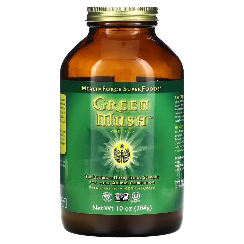 HealthForce Superfoods, Green Mush, For Your Animal Companion, Version 5.5, 10 oz (284 g)