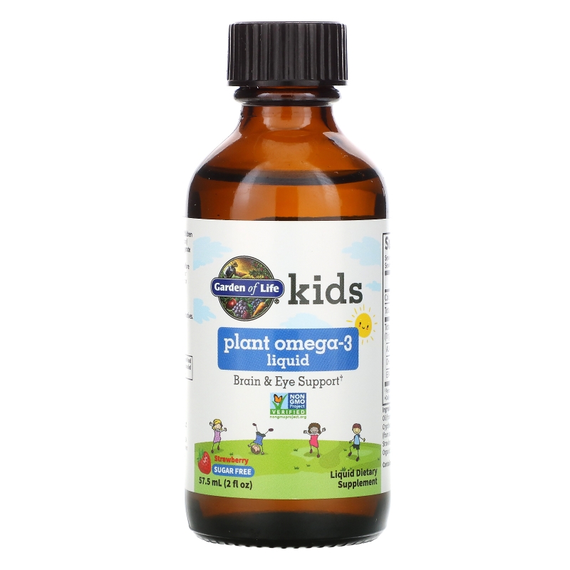 Garden of Life, Kids Plant Omega-3, Strawberry 2 fl oz (57.5 mL) Liquid
