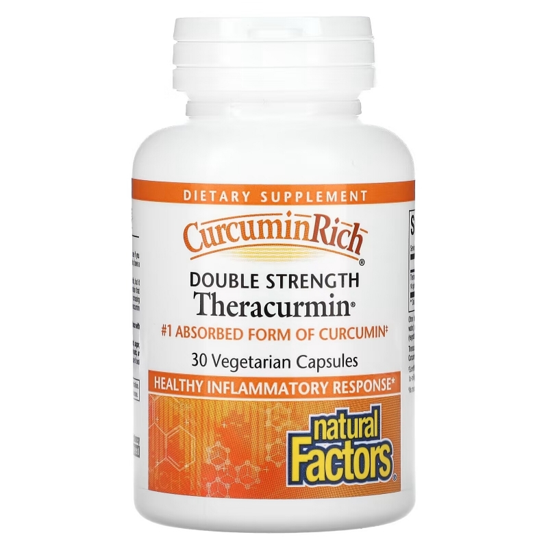 Natural Factors, Theracurmin, Double Strength, 30 Vegetarian Capsules