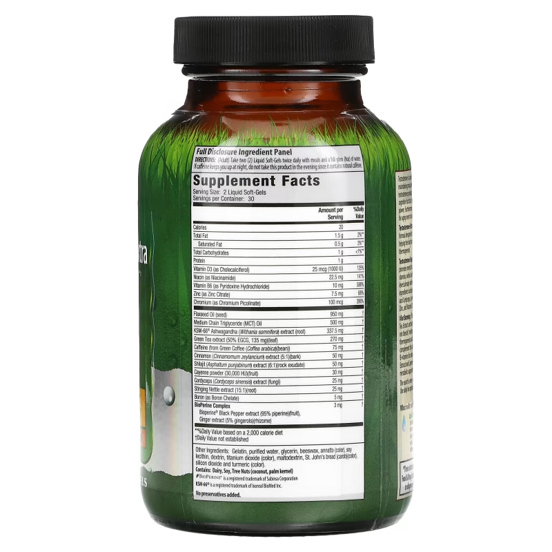 Irwin Naturals, Testosterone-Extra Fat Burner, 60 Liquid Soft-Gels