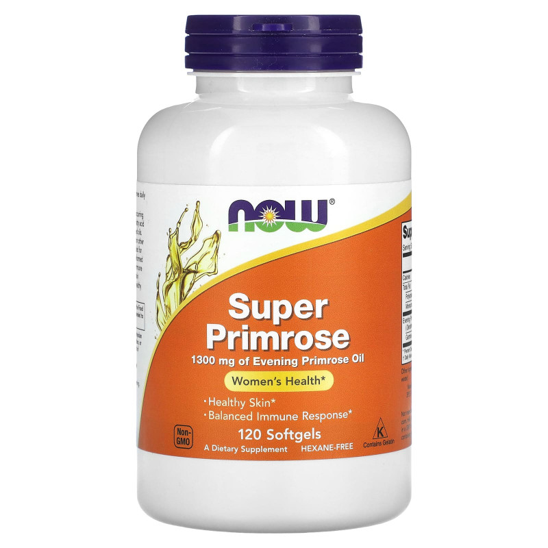 Now Foods Super Primrose Масло примулы вечерней 120 капсул