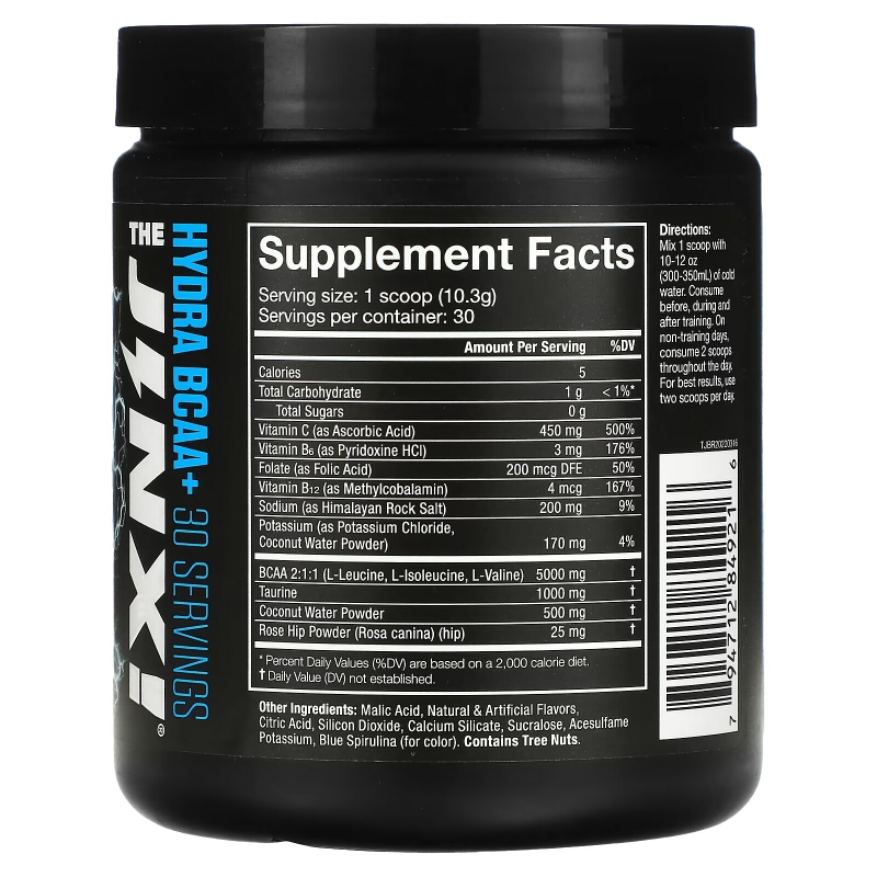 JNX Sports, The Hydra BCAA+, Blue Raspberry, 10.8 oz (309 g)