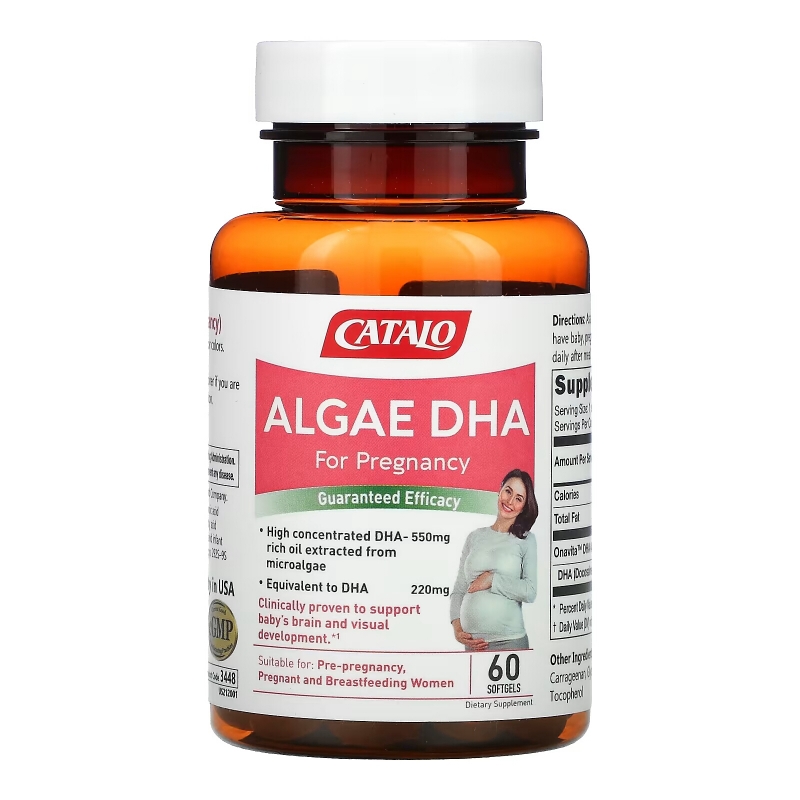 Catalo Naturals, Algae DHA for Pregnancy, 60 Softgels