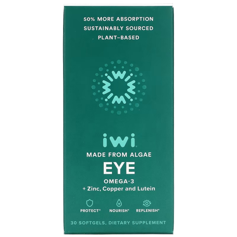 iWi, Eye, Omega-3 + Zinc, Copper and Lutein, 30 Softgels