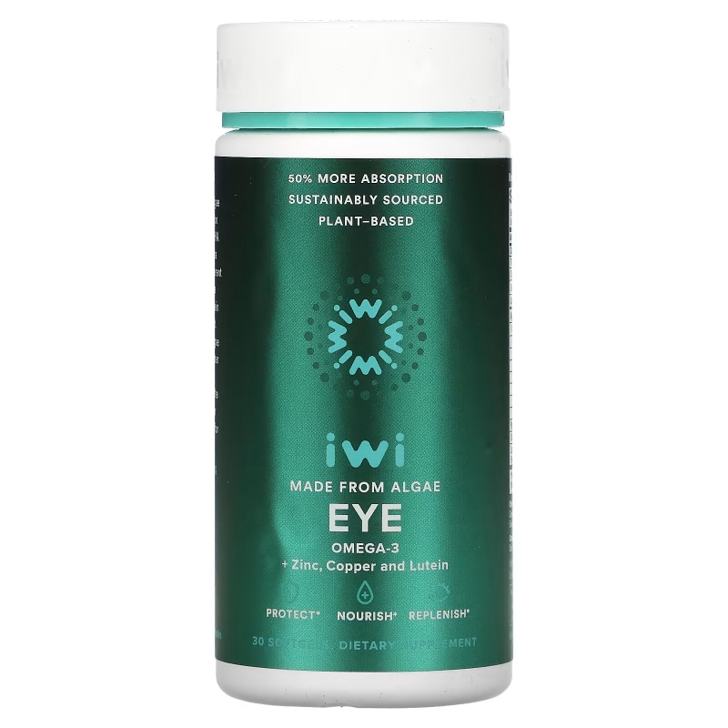 iWi, Eye, Omega-3 + Zinc, Copper and Lutein, 30 Softgels