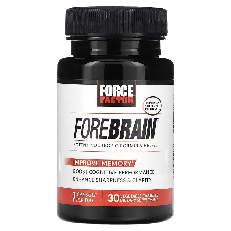 Force Factor, Forebrain, Energy & Focus Formula, 30 Capsules