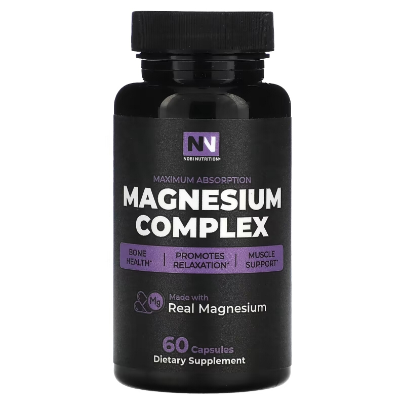 Nobi Nutrition, Magnesium Complex, Maximum Absorption, 60 Capsules