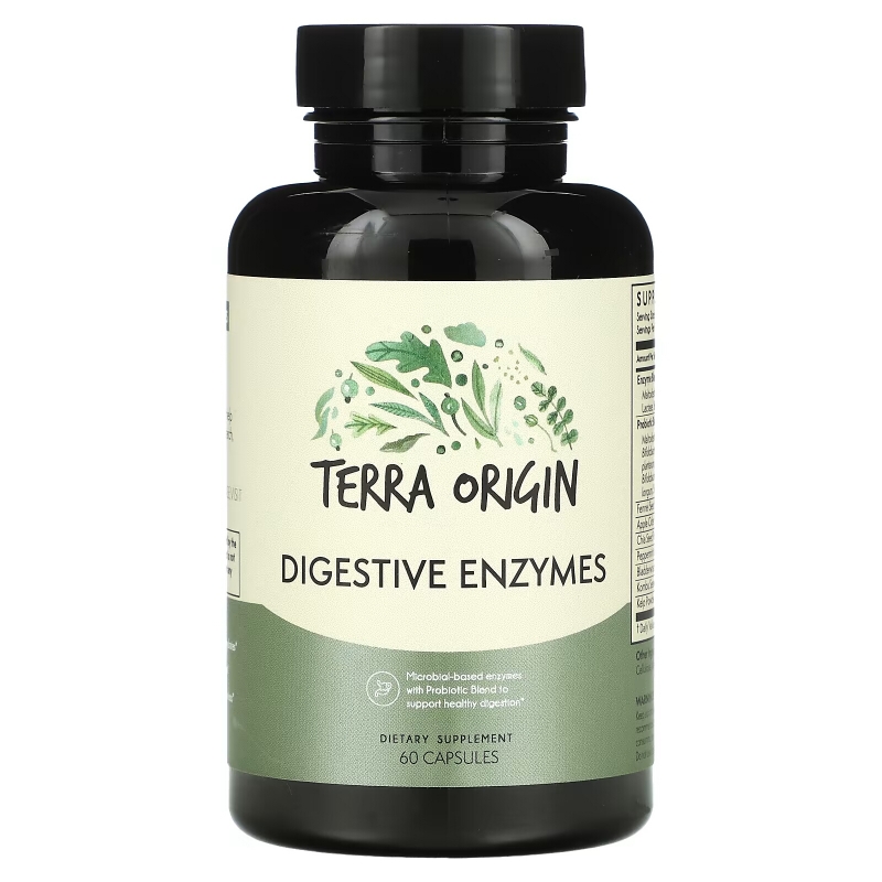 Terra Origin, Digestive Enzymes, 60 Capsules