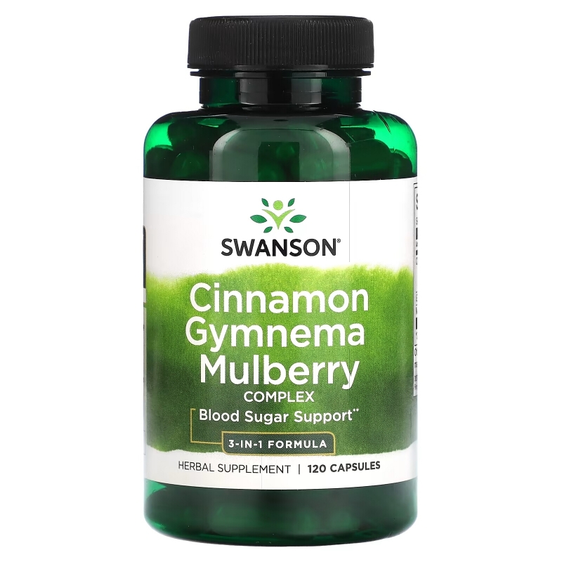 Swanson, Cinnamon Gymnema Mulberry Complex, 120 Capsules