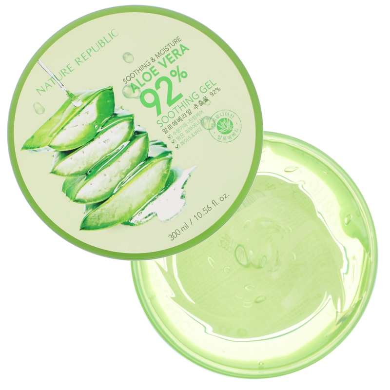 Nature Republic, Soothing & Moisture Aloe Vera 92% Soothing Gel, 10.56 fl oz (300 ml)