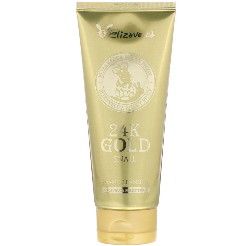 Elizavecca, Milky Piggy, 24k Gold Snail Foam Cleansing,  6.09 fl oz (180 ml)