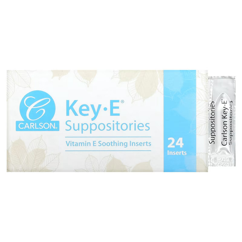 Carlson, Key-E Suppositories, 24 Inserts