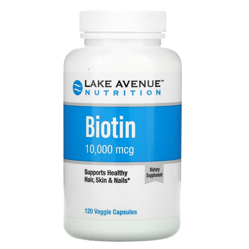 Lake Avenue Nutrition, Biotin, 10,000 mcg, 120 Veggie Capsules