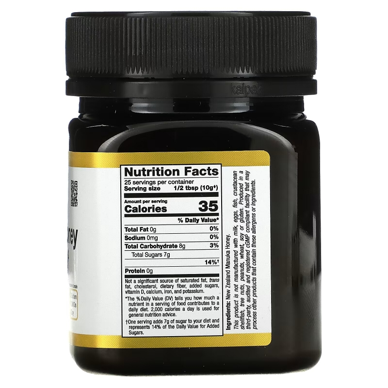 California Gold Nutrition, SUPERFOODS, Manuka Honey, Monofloral, MGO 100+, 8.8 oz (250 g)