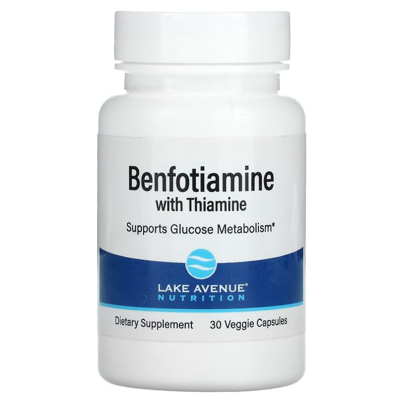 Lake Avenue Nutrition, Benfotiamine with Thiamine, 250 mg, 30 Veggie Capsules